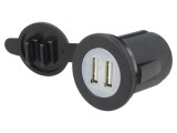 &Icirc;ncărcător USB Auto 2 Porturi 5V/2.1A
