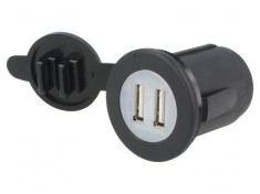 &Icirc;ncărcător USB Auto 2 Porturi 5V/2.1A