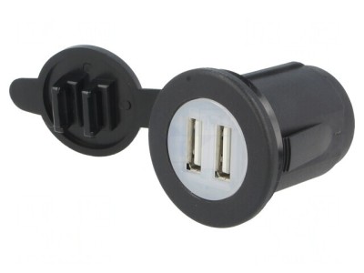 &amp;Icirc;ncărcător USB Auto 2 Porturi 5V/2.1A foto