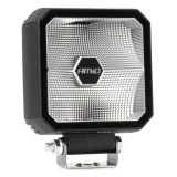 Proiector LED 30W Combo 12V 24V 9-50V, 110x110x52 mm, lumina alba, carcasa aluminiu, AMiO 04395, pentru off-road, utilaje agricole si constructii