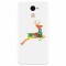 Husa silicon pentru Huawei Enjoy 7 Plus, Colorful Reindeer Jump Illustration