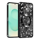 Husa premium Samsung Galaxy S25 Plus Asteroid GSM Luxury Glitter MagSafe, negru