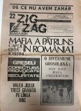 Zig Zag Magazin nr 22 August 1990 16 pagini Carti Bibliofilie Almanah romana brosate