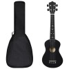 Gossi set ukulele soprano pentru copii, cu husa, negru, 23&quot;