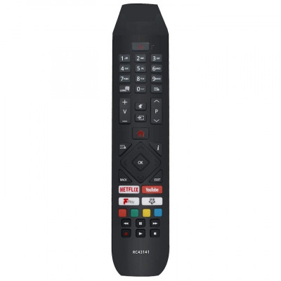 Telecomanda pentru Hitachi RC43141, x-remote, Netflix, YouTube, FPlay, Negru foto
