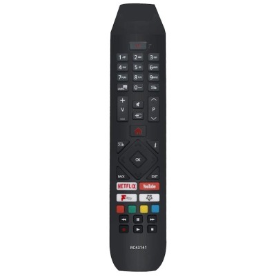 Telecomanda pentru Hitachi RC43141, x-remote, Netflix, YouTube, FPlay, Negru foto