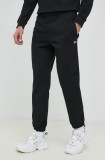 Lacoste pantaloni de trening culoarea negru, melanj