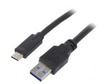 Cablu USB 3.0 A la C Aurit 1,8m Negru