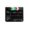 Clacheta Black-Color clapperboard din plexiglas pentru studio de filmare