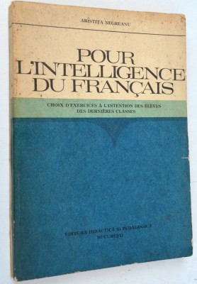 Aristita Negreanu - Pour l&amp;#039; intelligence du francais 1977 foto