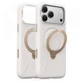 Husa MagSafe pentru Apple iPhone 18 Pro / 17 Pro, Torras, QPRO Silicone, Alba