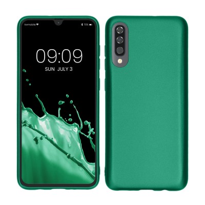 Husa pentru Samsung Galaxy A70, Silicon, Verde, 48430.170 foto