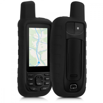 Husa de protectie pentru GPS Garmin GPSMAP 66s/GPSMAP 66st, Kwmobile, Negru, Silicon, 48044.01 foto