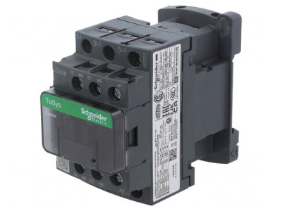 Contactor 3P NO + 3 Auxiliare NO/NC 48VDC 18A LC1D18ED foto