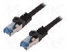 Cablu patch cord, Cat 6a, lungime 15m, S/FTP, LOGILINK - CQ3103S foto