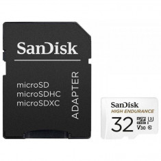 Card Sandisk SANDISK HIGH ENDURANCE(recorders and monitoring) microSDHC 32GB V30 with adapter foto
