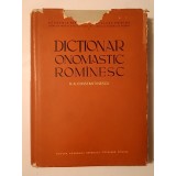 N. A. Constantinescu - Dicționar onomastic rom&acirc;nesc (1963)