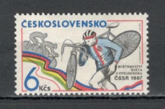 Cehoslovacia.1987 C.M. de ciclocros Mlada Boleslav XC.453 foto