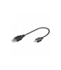 Cablu adaptor USB A tata la micro USB tata 10cm Goobay