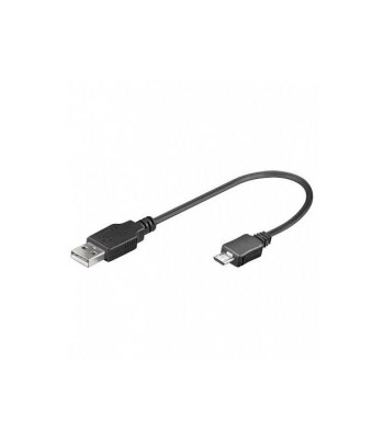 Cablu adaptor USB A tata la micro USB tata 10cm Goobay foto