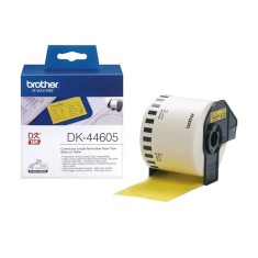 Banda Continua Hartie Original Brother Black on Yellow, DK44605, pentru P-TOUCH QL-1100|QL-800|QL-810|QL-1050|QL-1060|QL-500|QL-560|QL-570|QL-580|QL-6