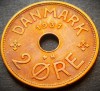 Moneda istorica 2 ORE - DANEMARCA, anul 1931 *cod 3405 - EXCELENTA, Europa