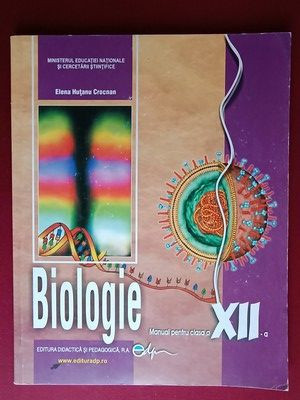 Biologie. Manual pentru clasa a XII-a- Elena Hutanu foto