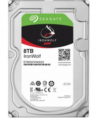 Hdd intern seagate 3.5 8tb ironwolf sata3 7200rpm 256mb foto