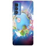 Husa compatibila cu Motorola G20 model Utopia earth, Silicon, TPU, Viceversa, Transparent, Carcasa