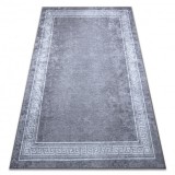 MIRO 51317.807 covor lavabil Cadru, greacă anti-alunecare - gri, 120x170 cm
