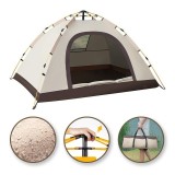 Cort crem cu sistem pliabil pentru 2-3 persoane, de camping sau plaja, impermeabil, 200x140x115cm, JollyMag, BAL12K