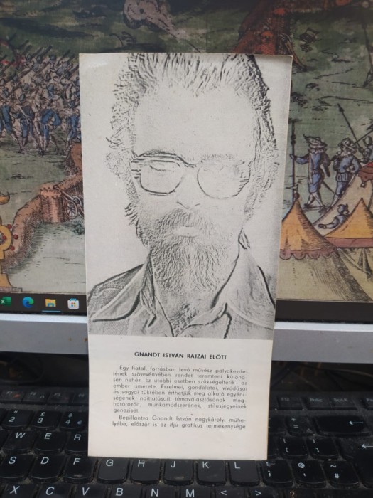 Gnandt Istvan pliant, text Kadar Ferenc, expoziție Korunk Galeria iun. 1980, 152