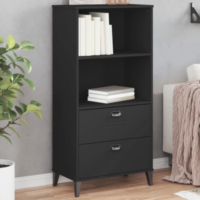 Gossi biblioteca &amp;bdquo;viken&amp;rdquo;, negru, 60x35x123 cm, lemn prelucrat foto