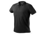 Polo shirt negru NEO TOOLS, dimensiune S, bumbac 196g/m&sup2;