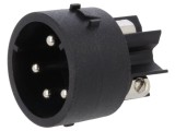 Conector circular tată 4 pini 6A 250V, Mini Buccaneer