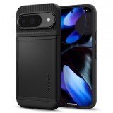 Cumpara ieftin Husa pentru Google Pixel 9 / 9 Pro, Spigen, Slim Armor CS, Neagra ACS07695