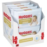 Servetele Umede Huggies Sensitive, ZERO plastic, 8 x 48, 384 buc