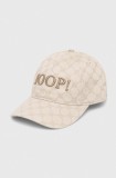 Joop! șapcă de baseball din bumbac culoarea bej, modelator