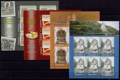 RO 2016 LP 2095b &amp;quot;Curiozitati si superlative rom. &amp;quot;,minicoli 5M+1V+manseta,MNH foto