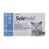 Selehold Cat 45 mg antiparazitar extern si intern pisici talie medie (2.6 - 7.5