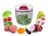 Cumpara ieftin Tocator manual cu snur Beper 5 lame otel inoxidabil 1000 ml recipient transparent fara electricitate maruntire rapida Beper