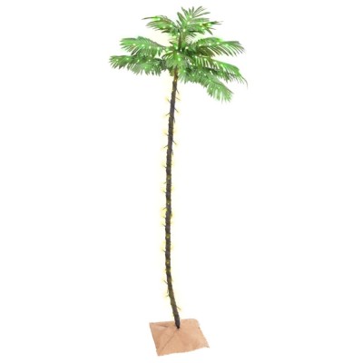 vidaXL Palmier cu LED, 192 LED-uri alb calde, 300 cm 345140 foto