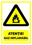 Semn pentru atentie gaz inflamabil