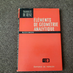 Elements de Geometrie Analytique – N. Efimov- RF25/0