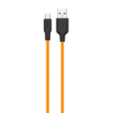 Cumpara ieftin Cablu X21 Micro USB Hoco 1m Negru+Portocaliu