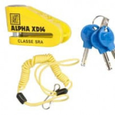 Anti-furt disc frână Alpha XD14 OXFORD colour yellow 87mm x 56mm pin 14mm