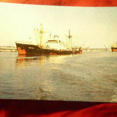 Ilustrata Galati - Nave pe Dunare , anii '70