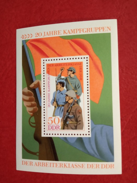 GERMANIA DDR, ANIVERSARE - COLIȚĂ MNH