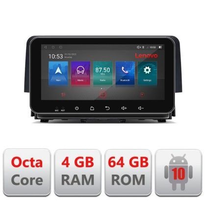 Navigatie Honda Civic 2016-2020 4+64 ecran 10.33&quot; Android Waze USB Navigatie Internet Youtube Radio CarStore Technology
