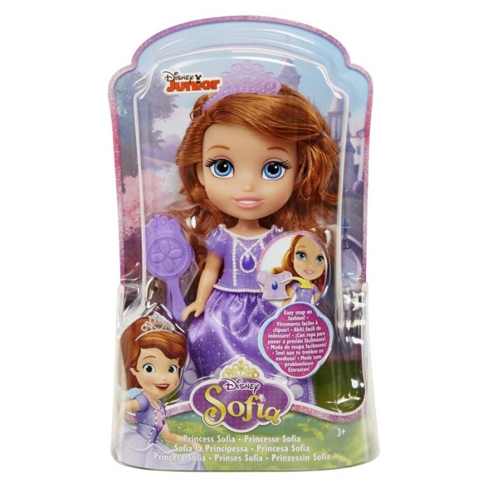 Papusa Printesa Sofia Intai Violet, 15 cm, 3 ani+ Papusa Printesa Sofia Intai Violet, 15 cm, 3 ani+